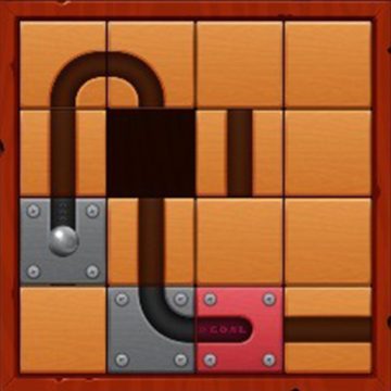 Unroll Ball Slide Puzzle